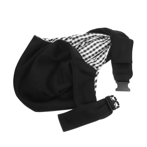 HIAKDOFT 小型犬猫用調節可能なショルダースリングキャリーバッグ 軽量 ブル胸元ポーチ 旅行外出便利な大容量ペットバックパック