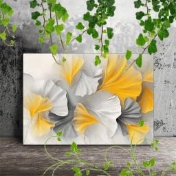 Impression ginkgo haut de gamme sur toile d'art moderne 50x70 cm