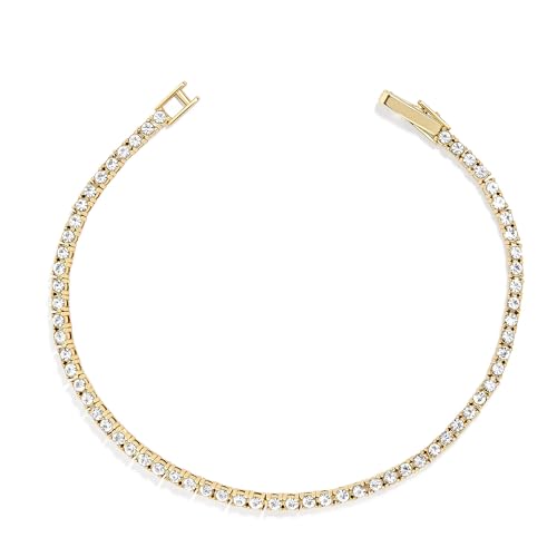 BaubleBar Bennett 18K Gold Plated Tennis Bracelet