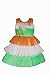 My Lil Princess Girls' Maxi Dress (My Lil Princess_India Flag Dress_20_White_2-3 Years)