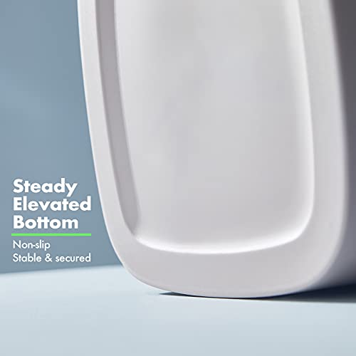 Kiuetsa Bathroom Trash Can, Small Garbage Can For Bathroom, Kitchen, Office, Bedroom, Stylish Modern Indoor Plastic Waste Basket, 3.4 Gallon/13 Liter, Pink #TOP4