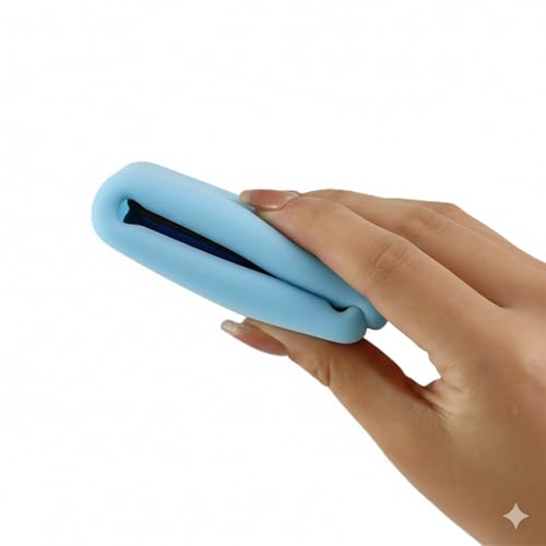 Image of Silicone TV Remote Cover Compatible with Samsung Smart TV Remote 2023 BN59-01432G BN59-01432A (Samsung Smart TV 2023 Model Solar Remote Cover - Style 4, Luminous Blue - Style 4)