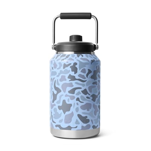 Image of YETI Rambler Gallon Jug 2.0, Vacuum Insulated, Leakproof, Stainless Steel with MagCap, Blue Camo