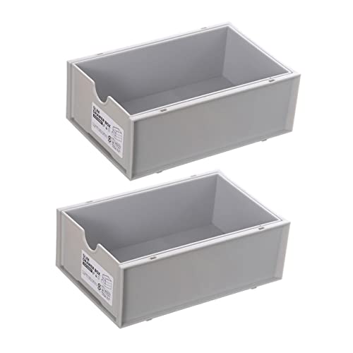 Vaguelly 2 {bNX [{bNX ϑ 傫 ۑe fXNI[KiCU[o  desk organizer [e fXNgbv[o pp Grey