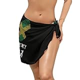 Chic and Comfortable Design: Crafted from soft, semi-transparent chiffon, IT'S IN MY DNA America Jamaica Flag beach sarong provides a sexy yet modest cover-up that dries quickly, keeping your skin cool and feeling comfortable while enjoying the sun A...