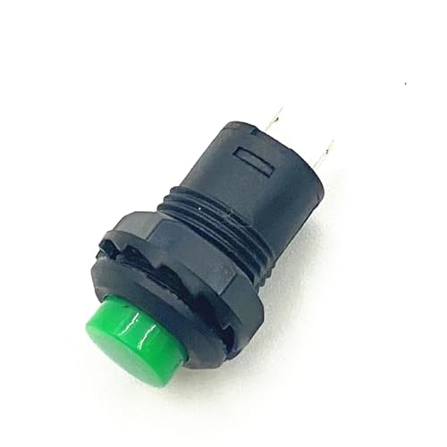 Interruptor pulsador verde para salpicadero de coche y proyectos camper 12V 7
