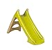Smoby Scivolo XS colore Beige/Verde, 90 cm superficie di scorrimento, gradini antiscivolo, trattamento anti-UV (820624)