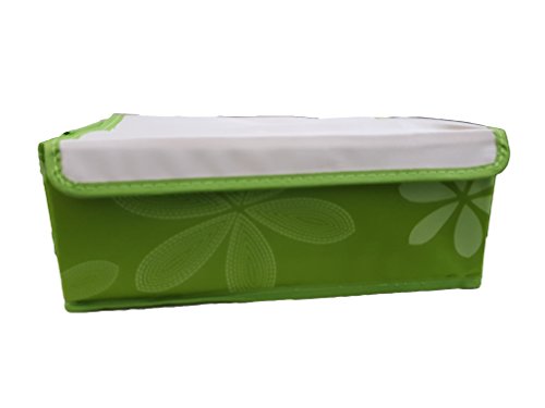 Inditradition 24 Shelf Wardrobe Storage Organizer, Foldable Non-Woven Cloth (31X24X12 Cm, Green)(Wood)