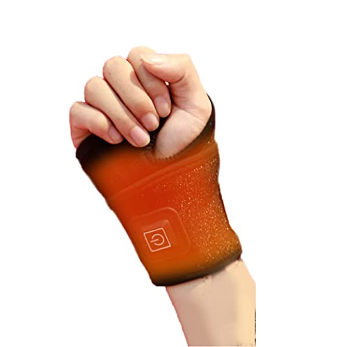 Purfun 1 Pc Electric Heated Wrist Brace Wrap Wrist Heating Pad Men Women Adjustable Arthritis Tendonitis Wrist Warmer Support Wristband Heat Therapy For Injury cover