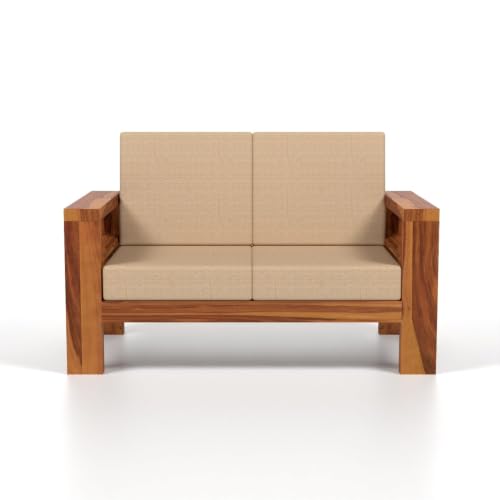 Image of Sheesham Wooden 6 Seater Sofa Set for Living Room | Solid Wood Sofa | Rosewood Sofa Set for Home & Office | Lounge