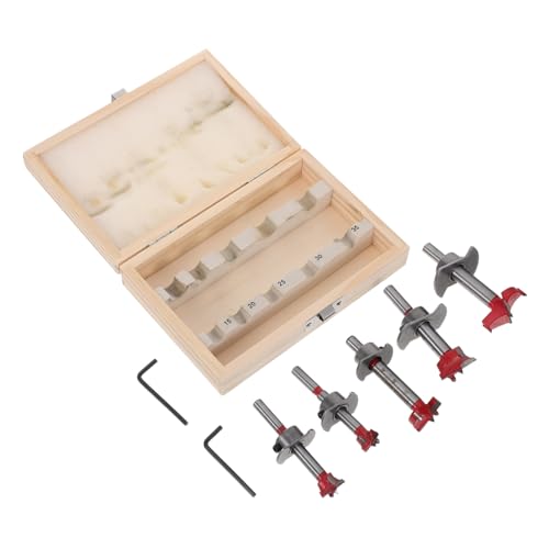 Set de 5 brocas para madera de acero carbono miniatura 1