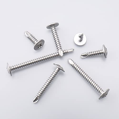 Jegonfri WG-3736 250Pcs) #8 X 1/2 Inch 410 Stainless Steel Self Tapping Screws thumb #7