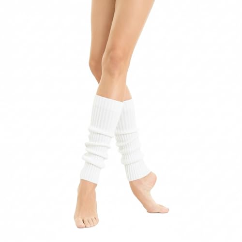 Image of v28 Women Warm Leg Warmers 80s Retro Party Costume Knit Ballet Neon Long Socks