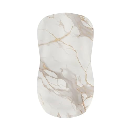 Image of Stretch Bar Stool Covers Set of 4,Stretch Removable Washable Bar Stool Chair Covers,Counter Height Chairs Cover for Kitchen Dining Room Cafe Furniture,White Marble Print