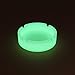 HOWDIA Silicone Ashtray Luminous Ash Tray, Small Ashtrays for Outside Patio Glow In The Dark Ashtray Cute Home Ash Trays High Temperature Heat Resistant, 3 Pack