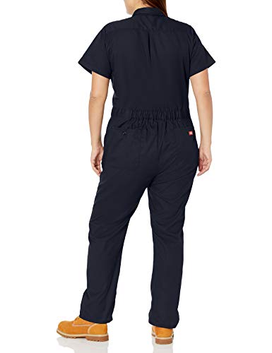 Dickies Women's Plus Size Flex Short Sleeve Coverall, Dark Navy, 1Ps #TOP1