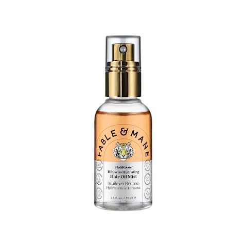 Fable and Mane Holiroots Hibiscus Hydrating Hair Oil Mist, Serum Spray and Gloss Fragrance for Women - Genuine Fable and Mane Hair Oil 2.5 FL oz Cover