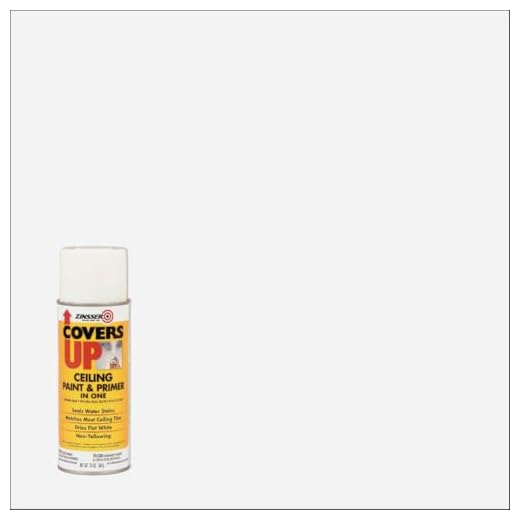 Zinsser Covers Up Ceiling Paint & Primer In One Spray, White 13 Oz. Can - Lot of 6