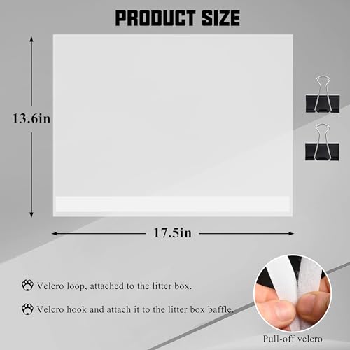 3 Protectores para Caja de Arena de Gato Talla Grande miniatura 2