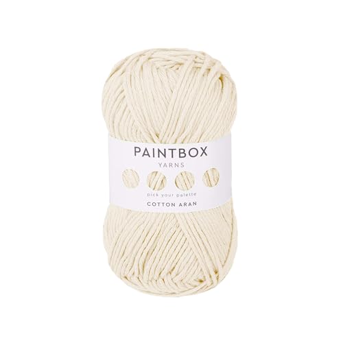 Paintbox Yarns 100% Cotton Aran Yarn Pack of 10 x 1.76oz / 50g, 93yds / 85m