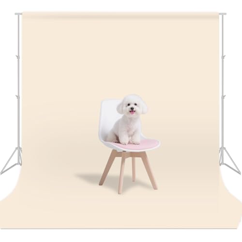 Fondo fotográfico beige 5x7 pies para estudio miniatura 1