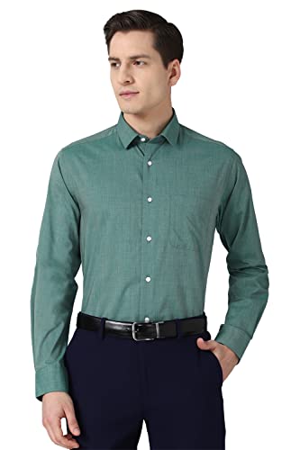 Image of Peter England Green Formal Shirt
