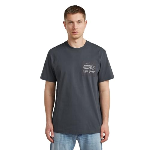 T-shirt G-Star Applique GR R Homme anti-bouloche en coton épais pour un look impeccable