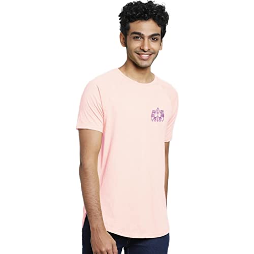 Image of Bewakoof Men's Printed 100% Cotton T-Shirt - Regular Fit, Round Neck, Half Sleeves