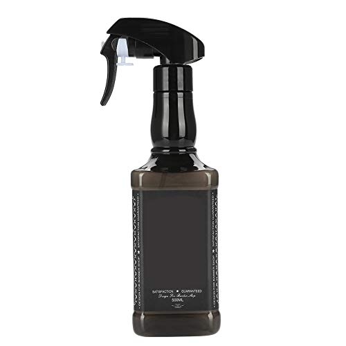Botella Spray Plástica 500 ml para Peluquería Negra miniatura 1