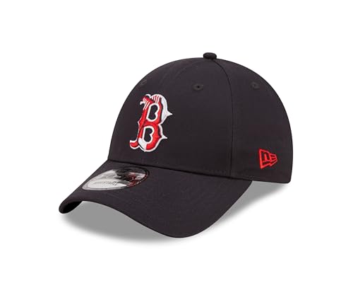 New Era Boston Red Sox Casquette MLB Baseball Chapeau réglable Logo de l'équipe 9Forty Bleu
