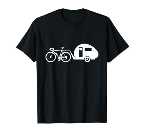 Fahrrad Wohnwagen Fahrradwohnwagen Radfahrer T-Shirt