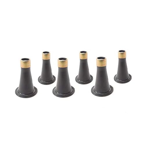 Tech Team Reinforced Bed Risers, Replace Casters, Prevent Sliding, Fits Over a Standard Bed Foot, Tool Free Installation, Set of 6
