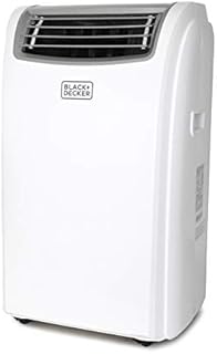 BLACK+DECKER Portable Air Conditioner with Remote Control, 5,950 BTU DOE (12,000 BTU ASHRAE), Cools Up to 300 Square Feet, White, BPACT12WT