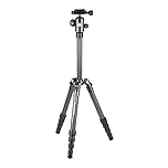 Manfrotto MKELES5CF-BH, Element Small Traveller Tripod with Ball Head, Carbon Fibre, Telescopic Column, for DSLR, Compact System Camera, Mirrorless