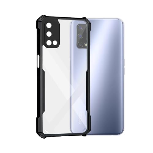 Image of Amazon Brand - Solimo 360 Degree Protection Black Border Back Cover for Realme Narzo 30 Pro - Black