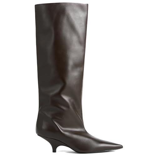 Women's Knee High Boots Wide Calf Boots Pointy Kitten Heel Thigh Boots Womens Fashion Fall Boots for Party Gifts Dress3