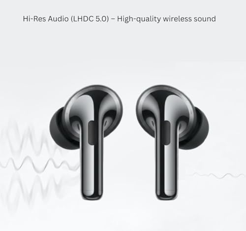Image of Original Bluetooth for OnePlus Buds Pro 3 Premium Earbuds with Advanced Spatial Audio, Powerful Bass Drive, Smart Adaptive Noise Cancellation, Fast Auto Pairing (Black)