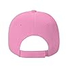 LPLSNWS Turnip Printed Black Baseball Cap, Golf Baseball Cap, Suitable for Hiking and Trekking, Pink, One Size #3