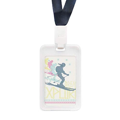 Pochette de ski et porte-carte de crédit transparent pour le sport alpin