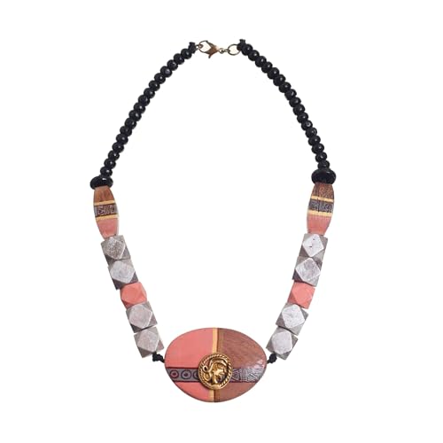Image of AAKRITI ART CREATIONS Boho Tribal Handcrafted Ethnic Necklace Collection | Mandala, Dreamcatcher, Sunburst & Moonstone Designs | Artisan Collar, Lariat & Pendant Statement Jewelry for Women