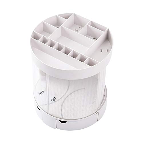 N/X Akaslife Makeup Organizer, Makeup Shelf Cosmetic Rack Holder 360 Degree Rotating Organizer Storage Box Case