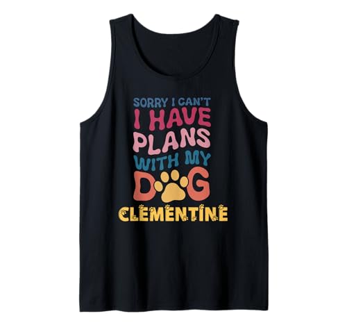 Personalisierbares Geschenk für Hunde Clementine 'Busy With My Dog' Tank Top