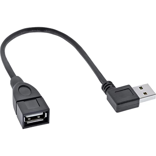 InLine Prolunga Smart USB 2.0 angolata Tipo A,mreversibile F nero