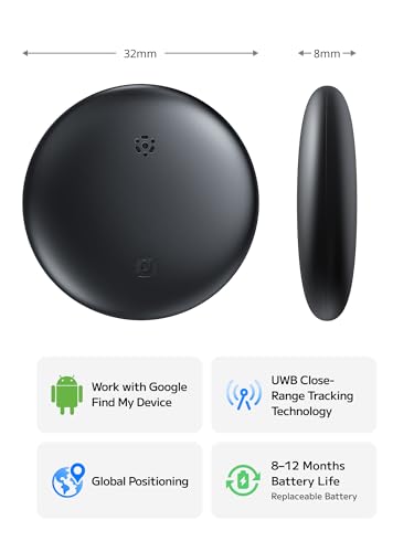 Android Air Tags Smart Bluetooth Tracker with Google Find My Device, 2025 Smart Tag Key Finder GPS Item Locator for Keys, Bags, Luggage,Pets, Wallet, IP67 Waterproof, Replaceable Battery, Blue - Image 3