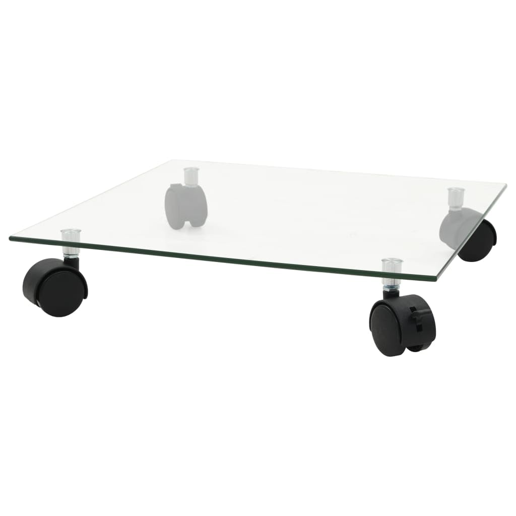 Artikel-Pflanzenroller, gehärtetes Glas, 35 x 35 cm, quadratisch, für Rasen und Garten, Gartenarbeit, Pflanzenständer, 2 Stück