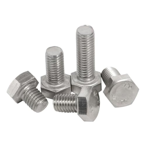 Boulon filetage complet M14x75 vis tête hexagonale externe inox 316 DIN 933