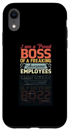 I'm Proud Boss Of Freaking Awesome Empolyees Bossy ���f�B�[�X �����Y �X�}�z�P�[�X iPhone XR �p