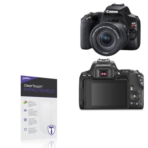 BoxWave Screen Protector Compatible with Canon EOS Rebel SL3 - ClearTouch ImpactShield (2-Pack), Impenetrable Screen Protector Flexible Film