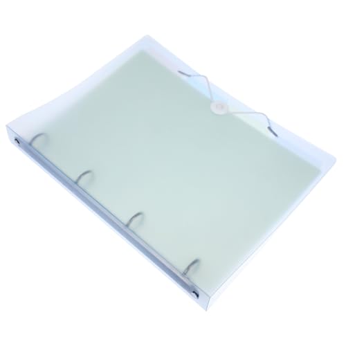 DECHOUS プラスチック製耐久性バインダー カバー ファイルフォルダー 書類収納用 おしゃれで汚れにくいノートブックシェル 学校 オフィス対