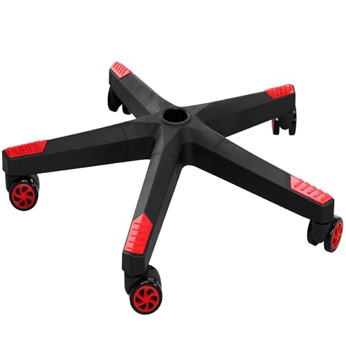 Frassie 28 Inch Heavy Duty Nylon Gaming Office Chair Base Replacement Part with 5 Casters